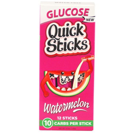 Quick Sticks Watermelon Glucose Sticks, 12 count, 4.9 oz - Walmart.com