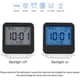 thumbnail image 3 of Small Digital Travel Alarm Clocks,battery Operated Mini Travel Clock With Backlights,portable Folding Mini Pocket Calendar Temperature Clock (white), 3 of 5