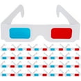thumbnail image 1 of Gafas de papel de 40 piezas de papel universal 3d Anaglyph Gases Movie Cinema Anaglyph Gafas 3D, 1 of 6