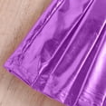 thumbnail image 4 of Miluxas Girls Metallic Skater Skirt Sparkly Shiny Flared Pleated A-Line Mini Skirt Blue 12-13Years, 4 of 9