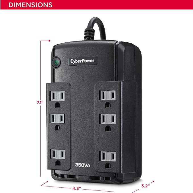 CyberPower CP350SLG 6-Outlet Standby UPS System