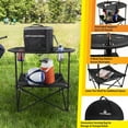 thumbnail image 5 of Wakeman Outdoors Lightweight Camping Table with 4 Cupholders and Carry Bag, Black, 5 of 17