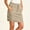 Khaki plus size boho skirt a1, variant on Uscallm Women's Plus Size Summer Mini Skirt Solid Casual Boho Tie A-Line Flowy Vacation Beach Party Skirts, Wine 3XL