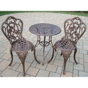 Oakland Living Hummingbird Cast Aluminum Patio Bistro Set