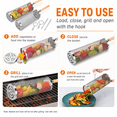thumbnail image 7 of Efoee 2 Pack Grill Baskets for Outdoor Grill,Grill Basket with 4 Grilling Accessories and Wooden Handle for Cooking Camping,BBQ, 7 of 7