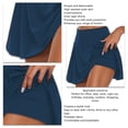 thumbnail image 4 of Falda de mujer con pantalones cortos, falda de mujer con pantalones cortos Falda deportiva de mujer con pantalones cortos Falda de tenis de mujer Rendimiento inigualable, 4 of 5