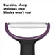 thumbnail image 2 of Pelador OXO Good Grips para verduras grandes, preparado en Y, negro, 2 of 9