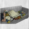 thumbnail image 6 of Hip Hop Soft Flannel Fleece Throw Blanket, 90s Theme Retro Style Linear Drawn a Vintage Television and Speech Bubble, Cozy Plush for Indoor and Outdoor Use, 60" x 80", Multicolor, by Ambesonne, 6 of 6