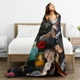 thumbnail image 4 of Blanket Colby Musics Brock Throw Flannel Blankets Warm Soft Cozy Fuzzy Air Conditioning Blanket for Living Room Sofa Bed Gift Blankets for All Seasons 30"x40", 4 of 6