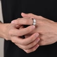 thumbnail image 4 of Clearance Spinner Silver Ring for Women Men Fidget Band Rings for Relieve Anxiety Finger Ring Birthday Mothers Day Jewelry Gifts, Size 12, 4 of 6