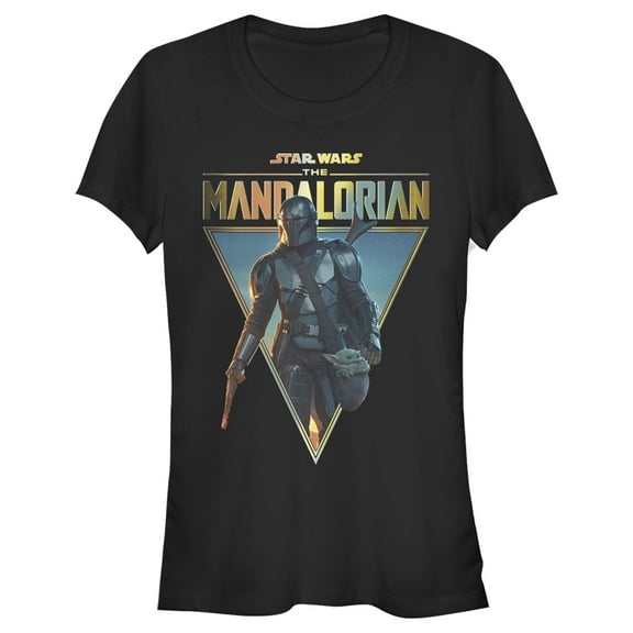 Junior's Star Wars: The Mandalorian Clan of Two Graphic Tee Black Medium