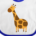 thumbnail image 4 of Inktastic Giraffe Jungle Zoo Animal Boys or Girls Baby Bib, 4 of 4