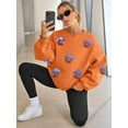 thumbnail image 5 of Halloween Sweatshirts for Women Sequin Ghost Pumpkin Sweatshirt Funny Spooky Season Shirt Sparkle Fall Pullover Tops, 5 of 10