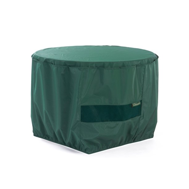 Covermates Round Firepit Cover Light Weight Material, Weather Resistant, Elastic Hem, Fire Pit