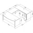 thumbnail image 6 of Bush Furniture Studio C 72" U-Shaped Desk with Mobile File Cabinet Hansen Cherry STC004HCSU, 6 of 9