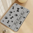 thumbnail image 5 of Wdhugt Pet Feeding Mat Absorbent Dog Food Mat Absorbent Pet Placemat 24X16 In Large Dog Mats for Food And Water No Stain Fast Dry Cat Dog Water Bowl Mat With Footprints for Messy Drinkers, 5 of 6