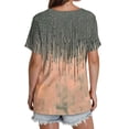 thumbnail image 4 of Women Short Sleeve Tops Fitted Womens Loose T Shirts Shirts for Women Work, 4 of 4