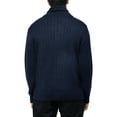 thumbnail image 2 of X RAY JEANS Mens Cable Knit Cowl Neck Sweater, Navy, L, 2 of 5