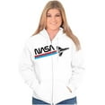thumbnail image 4 of NASA Worm Logo American Space Shuttle Zip Up Hoodie Men's Women's Brisco Brands M, 4 of 6
