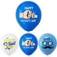 thumbnail image 2 of Juego de globos para el Día del Padre, 12 unidades, color azul y blanco, 30 cm, látex, 2 of 2