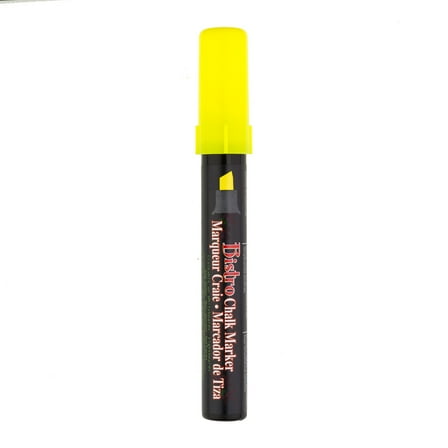Uchida Bistro Chalk Marker, Chisel, Fluorescent Yellow