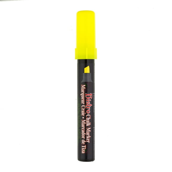 Uchida Bistro Chalk Marker, Chisel, Fluorescent Yellow