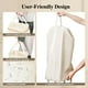 thumbnail image 5 of Cesto de ropa sucia Foluck, tamaño grande, 75 L, impermeable, con tapa, color beige, 5 of 6
