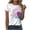 Hot Pink, variant on vigerkar Dandelion Graphic Floral T-Shirt Women Casual Summer Boho Tops Holiday Wildflowers Tee Shirts (Purple, L)
