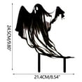 thumbnail image 3 of Opehuo Ghost Silhouette,Spooky Halloween Ghost Yard Signs with Stakes,Decorative Creepy Ghost Silhouette Metal Garden Stakes For Porch Backyard Patio Front Yard Path Garden Decor, 3 of 8