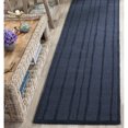 thumbnail image 2 of SAFAVIEH Martha Stewart Freehand Stripe Wool Area Rug, Wrought Iron, 5' x 8', 2 of 4