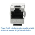 thumbnail image 4 of Unique Bargains 8 Packs CAT 6a Keystone Jacks, RJ45 Couplers Female to Female Straight Shielded, 4 of 7