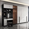 thumbnail image 3 of Italian Modern Minimalist Practical Bedroom Wardrobe Large Wooden Wardrobe With Dressing Table Combination Luxury Home Furniture My Lux Decor Round, 3 of 13