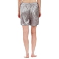 thumbnail image 3 of "Leisureland Women's Stretch Satin Pajama Boxer Shorts", 3 of 3