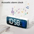 thumbnail image 3 of Digital Alarm Clock 1 Set Awaken Glow-in-the-dark Creative Temperature Humidity LED Clock, 3 of 5