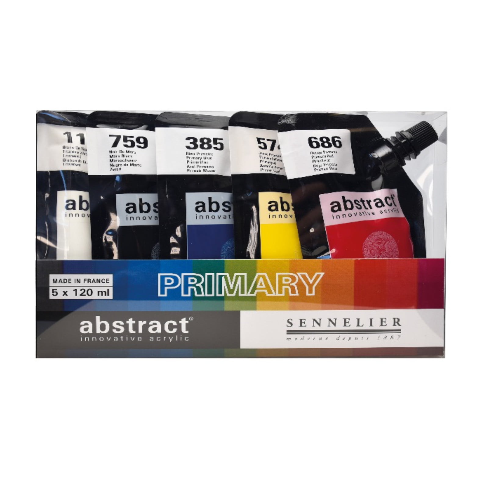 Sennelier Abstract Acrylic Set 5 Colors Primary Walmart Com
