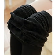 Puloru New Women Thick Warm Fleece Lined Thermal Stretchy Slim Skinny Leggings