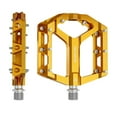 thumbnail image 2 of Kuntesetty 2 Pieces Bike Pedals Sturdy Flat Pedals for Repairing Folding Bikes BMX Gold, 2 of 8