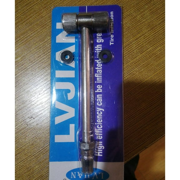 FUTUREORYY 2Pcs Silver T Shaped Tire Inflation Chuck for Car and Motorcycle Air Flow Control 5.9X1.8X0.6in