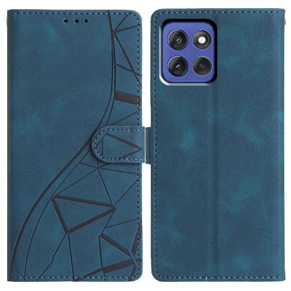 for Motorola Moto G Stylus 5G 2025 PU Leather Wallet Phone Case,with Card Holder Flip Folio Protective Shockproof Cover [Kickstand Feature] [Wrist Strap] Compatible with Moto G Stylus 5G 2025,Blue