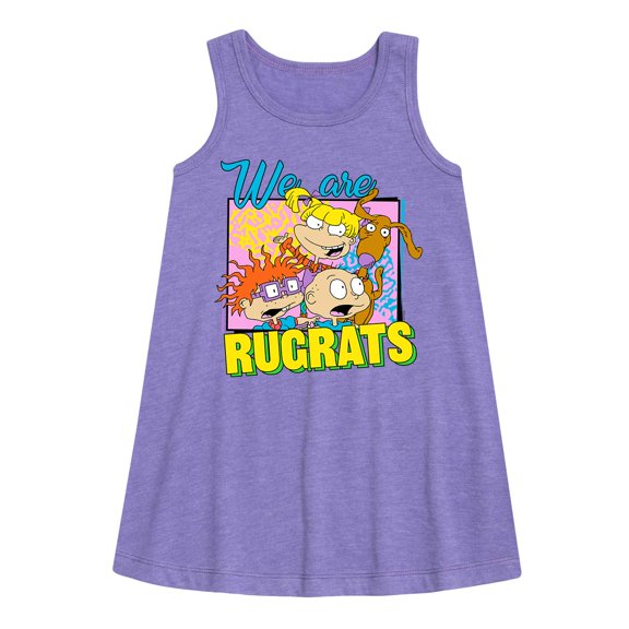 Rugrats - Tommy and Friends We are Rugrats Graphic Sleeveless Aline Dress