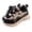 Black, variant on NIEWTR Shoes for Kids Slip Lightweight Sneakers Print Athletic Running Shoes for Boys Girls Athletic Footwear for School Play Everyday Wear(Khaki,8.5)
