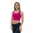 thumbnail image 3 of Women's Tank Crop Top Racerback Sportswear Sleeveless Stretch Fitted by Lunarable, 3 of 3