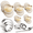 White-6"+5"+4"+3"+2.6", variant on Empanada Maker Press Large Dumpling Set (6"/5"/4"/3"/2.6") | 5sizes Extra Mold With Dough For Pierogi Pastelitos Calzone Turnover