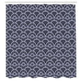 thumbnail image 2 of Ambesonne Japanese Art Shower Curtain, Fish Scale Lines Motif, 69"Wx75"L, Lavender Blue, 2 of 4