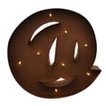 thumbnail image 1 of Rustic Vintage 11" Decorative LED Light Glow Letters - @ Symbol, 1 of 2