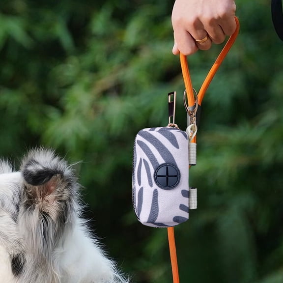 Dog Poop Bags Holder,Pet Waste Bags Dispenser for Leash,Doggie Potty Bags Container