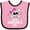 Pink and Black, variant on Inktastic Happy Valentines Day Girls Skull Girls Baby Bib