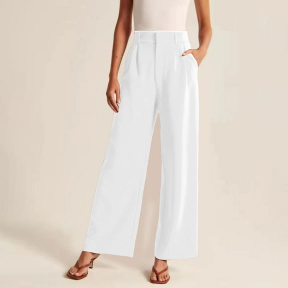 SIYUDAN Womens Pants Casual Womens Pants White Adult Yoga Pants Lounge Pants For Women Wide Leg Trousers Women Fall Pants For Women 2025