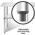 thumbnail image 5 of KUTLER Stainless Steel Table with Wheels for Prep and Work 30 x 60 Inches, NSF Heavy Duty Commercial Kitchen Table for Restaurant, 5 of 7