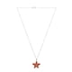 thumbnail image 5 of Juego de aretes y cadena con dije con forma de Estrella de mar, plata mexicana ley .925, Naranja, 5 of 5
